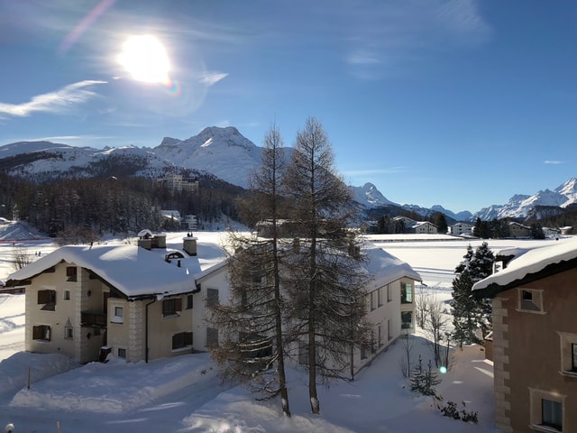 Winterwandern Engadin Schnee